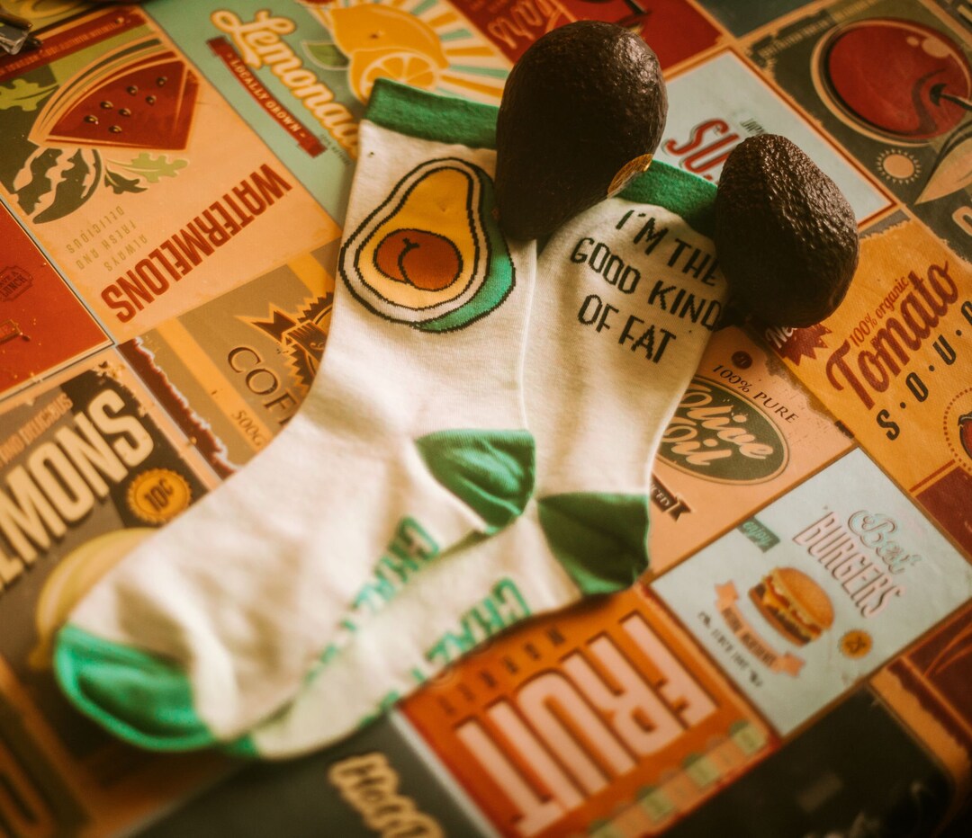 Womens Funny Workout Socks Avocado Socks I’m the Good - Etsy