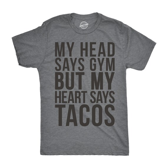 Taco Gym Shirt, Workout Shirt Men, Funny Mens Shirt, Funny Workout Shirt, Taco T shirt, Funny Gym Shirt for Men, Mens Cool Tees Il_570xn