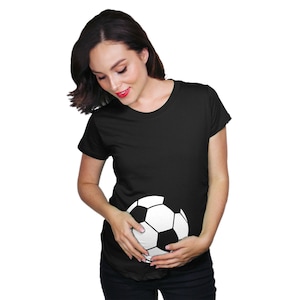 Soccer Ball Maternity Shirt, Football Pregnancy Shirt, Soccer Mom ...