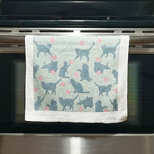 Only Talking To Cat Today Tea Towel, Funny Cat Mom Gift