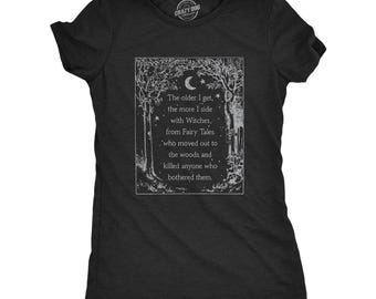 Side With Witches T-Shirt, Pagan Occult Salem Tee