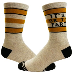 Funny Socks, Rude Socks, It's OK To Fart Socks, Inappropriate Socks, Guys Gifts Under 20, Fart Socks, Mens Socks, Youth Socks, Kids Socks