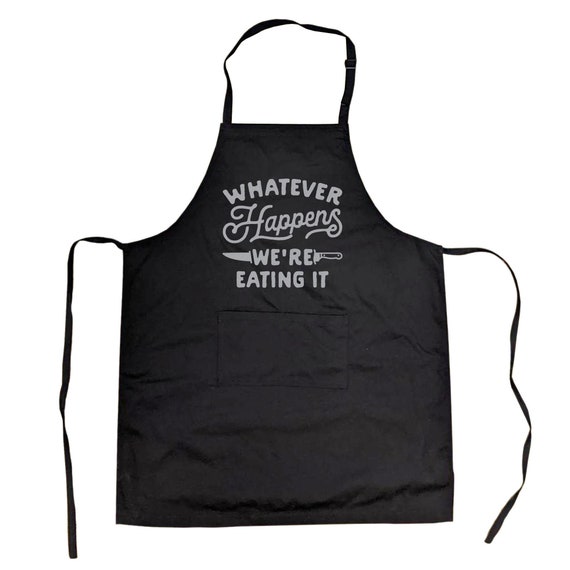 When Mom is Cooking Kitchen Apron with Pocket Gift Funny Humor Gifts  Christmas