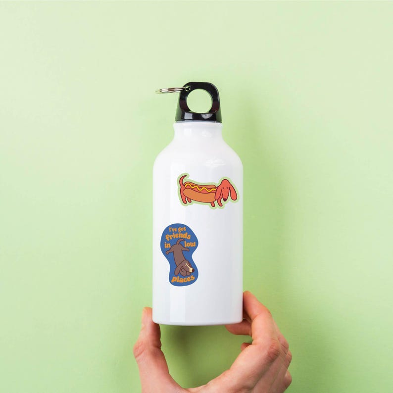 Dachshund Sticker Pack - 10 Fun Wiener Dog Decals for Dog Lovers image 3