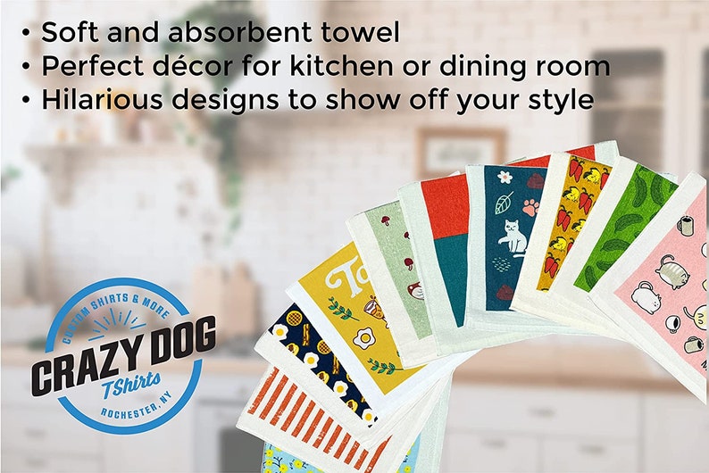 Crazy Dog T-Shirts Bigfoot Hide And Seek Tea Towel - Thumbnail 5