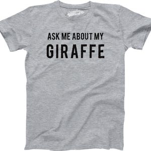Kids Giraffe T-Shirt: Funny Youth Shirt, Ask Me About My Giraffe image 3