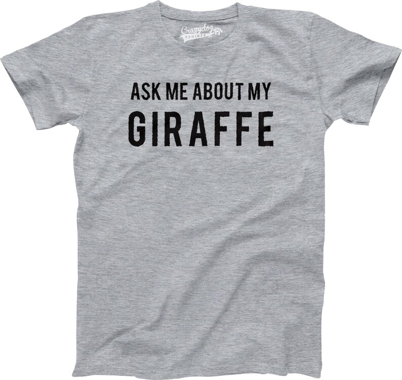 Kids Giraffe T-Shirt: Funny Youth Shirt, Ask Me About My Giraffe image 3