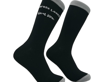 Ongepaste geborduurde sokken, grappige onbeleefde nieuwigheidssokken, herencadeau