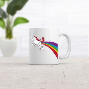 Unicorn Coffee Mug, Rainbow Unicorn Mug, Funny Work Mug, Cool Coffee Mug, Girl Coffee Mug, Funny Coffee Mug, Unicorn Farting Mug