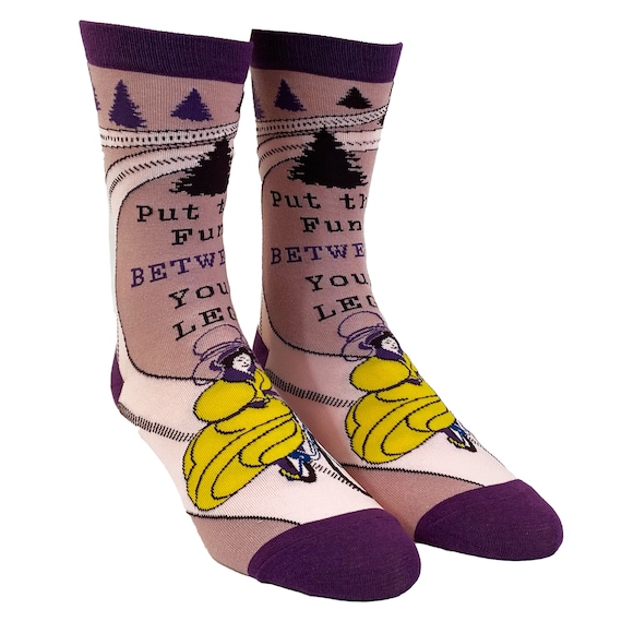 Put Fun Between Your Legs Socks Womens Vintage Socks Cute Womens