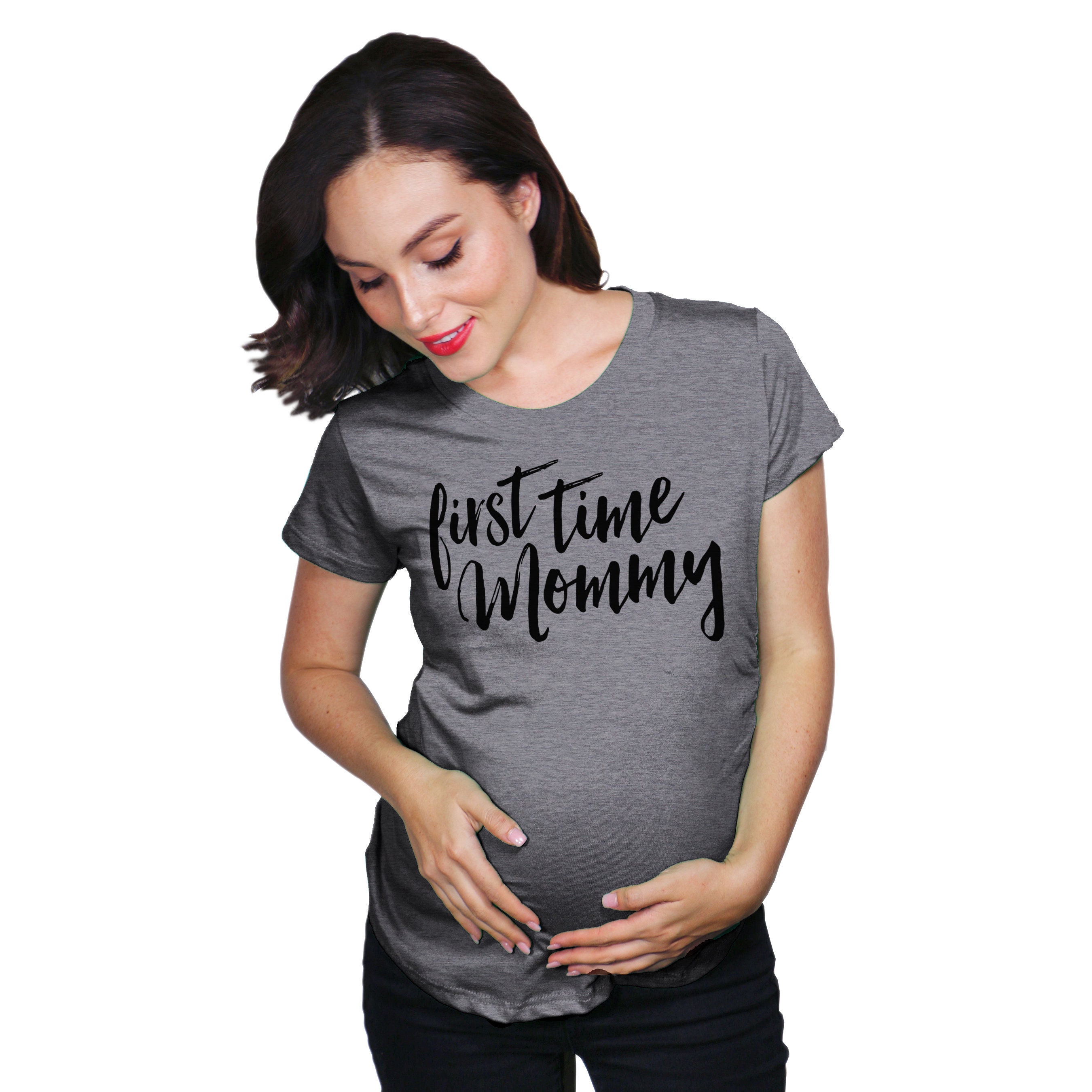 Cute Maternity Belly Shirts New Mom T Shirt First Time 