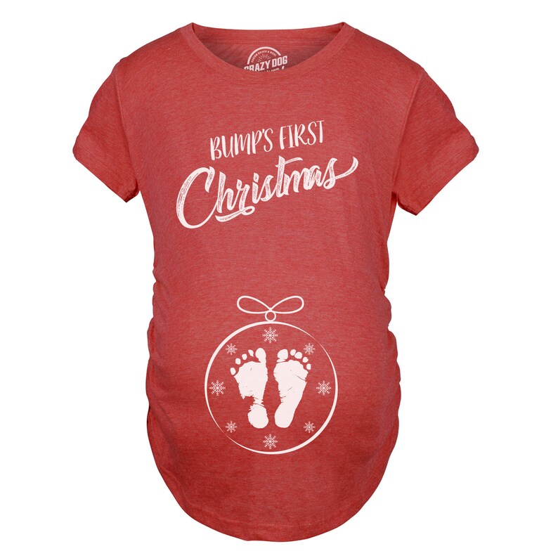 Bump's 1st Christmas Maternity Shirt ORNAMENT Etsy