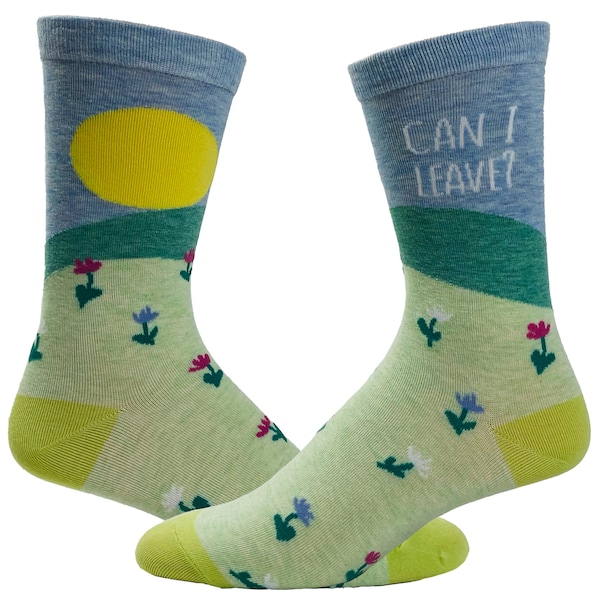 Can I Leave Socks, Womens Bookworm Socks, Cute Book Lover Socks, Gifts for Book Nerds, Plant Socks, Plant Mom, Rather Be Indoors