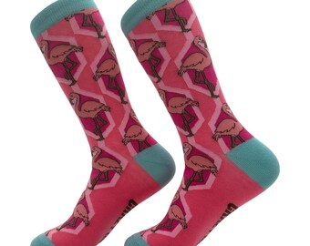 Pink Funky Socks Pink Flamingo Socks for Kids| Cute Flamingo Socks for Kids| Flamingo ...