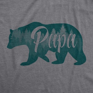Papa Bear Forest T shirt, Fathers Day Gift, Gift for Dad, Dad Shirt, Papa Forest Shirt For Men, Grandpa Shirt, Papa Gift, Bear Dad, Forest image 3