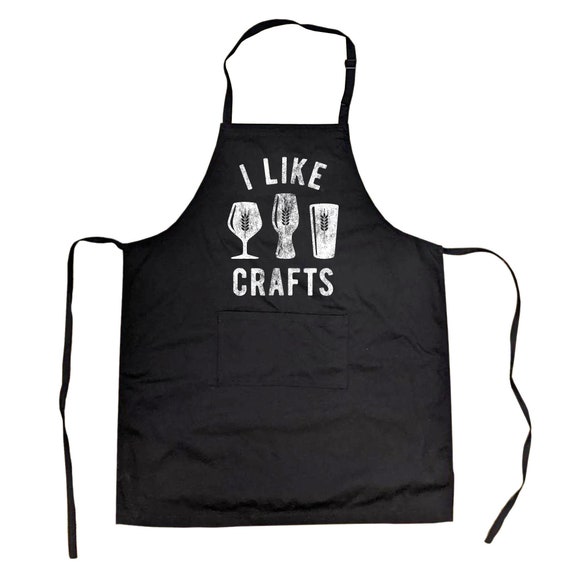 Funny Barbecue Apron, I Like Crafts, Craft Beer, IPA, Offensive Apron, Fathers Day Cooking Gift, Funny Gift for Dad, Cooks Gift Il_570xn