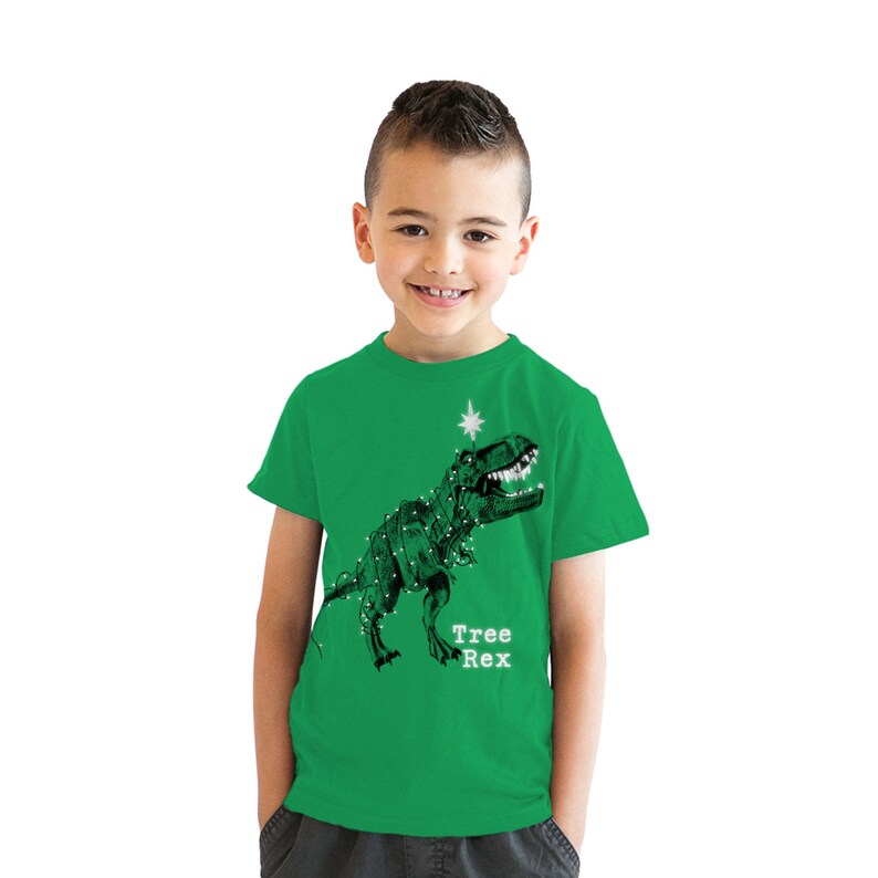 Kids T Rex GLOW INK Shirt Funny Tree T Shirt Tyrannosaurus - Etsy