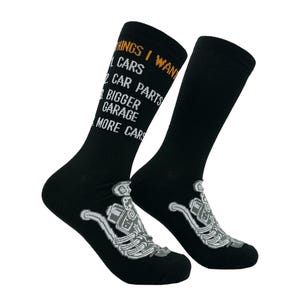 Things I Want Cars, Engine Socks, Car Guy Socks, Mechanic, Funny Dad Socks, Tools Socks, Mechanic Socks, Dad Gifts Under 20, Father Socks