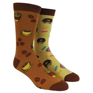 Coffee and Donuts Socks, Womens Coffee Socks, Cute Womens Socks, Funny Womens Socks, Novelty Socks, Foodie Socks, Unique Socks