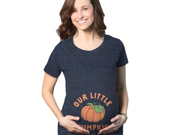 Halloween Shirts For Pregnant Moms, Pumpkin Pregnancy Shirt, Halloween Pregnant Gift, Halloween Costume Pregnant, Our Little Pumpkin