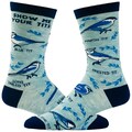 Birdwatching Socks: Titmouse Variety, Funky Embroidered Socks