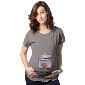 Bun In the Oven Maternity Shirt, Funny Pregnancy T Shirt, Maternity Size Funny Shirts, Funny Pregnant Shirt, Cute Baby Announcement Shirt, image 2