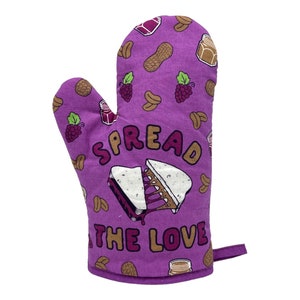 Lustiger Erdnussbutter-Gelee-Ofenhandschuh, Geschenkidee „Spread Love“