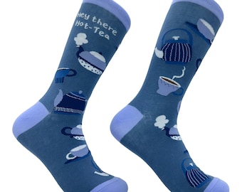 Hey There Hot-Tea Socken: Neuheit Tee-Liebhaber-Socken