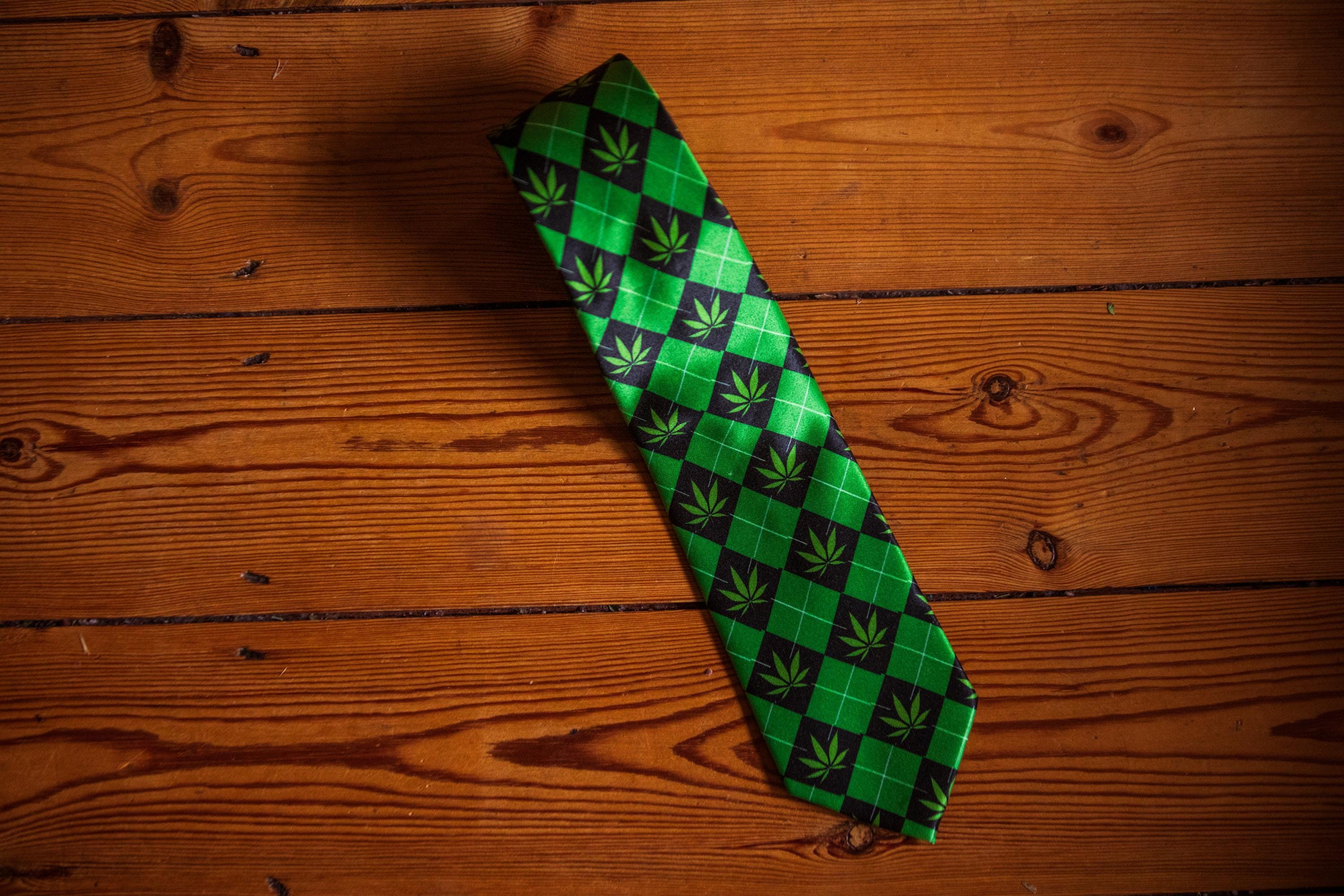 Alien Pizza Weed Ens Novelty Neckties Sarcastic Funny Ties For En 420