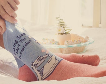 Baking Some Shut The Fucupcakes Socks, Womens Cooking Socks, Cute Womens Socks, Karate Socks, Novelty Socks, Baking Socks, Funny Socks Women
