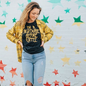 Nightmare Before Coffee T-Shirt, Funny Caffeine Tee