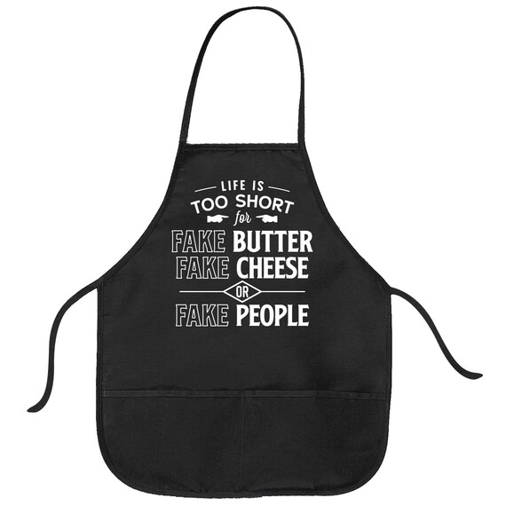 Funny Aprons, Offensive Apron, Life Too Short For Fake People, Fathers Day Gift, Gift for Dad, Offensive Cooking Apron, Funny Gift For Cooks Il_570xn