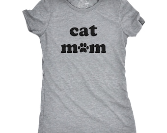 Camiseta divertida para mamás de gatos: Regalo para amantes de los gatos