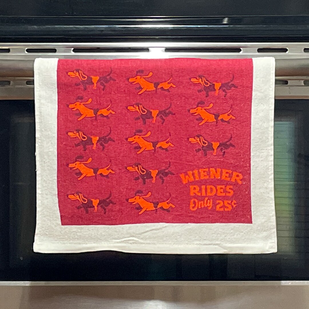 Wiener Rides 25C, Offensive Tea Towels, Funny Hand Towels ...