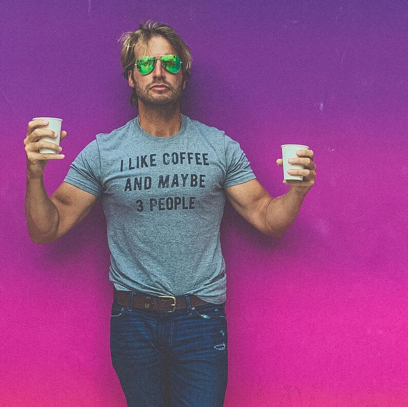 Sarcastic Coffee T-Shirt, Caffeine Addict Tee, Funny Gift image 2