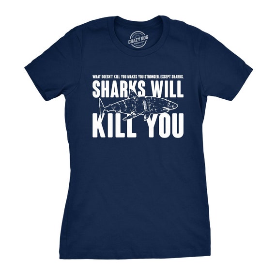Womens Sharks T Shirt, Beach Shirt Women, Summer T Shirts
