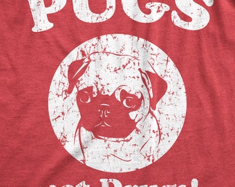 Pug Perro De Vacaciones Niños Divertido T-Shirt-Pugs Regalo Presente 