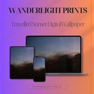 Travelled Sunset Digital Wallpaper Bundle