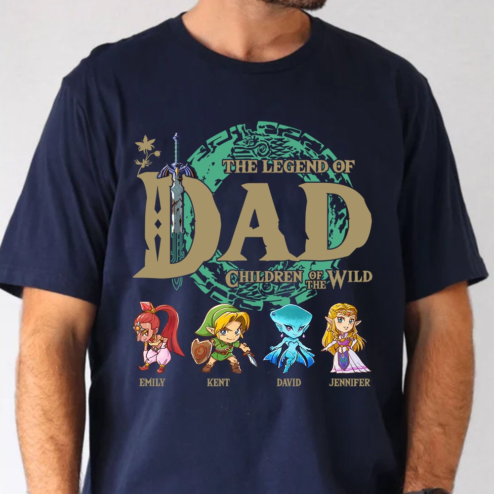 Custom Legend Dad Shirt, Personalized The Legend Of Dad Shirt, Breath Of The Wild