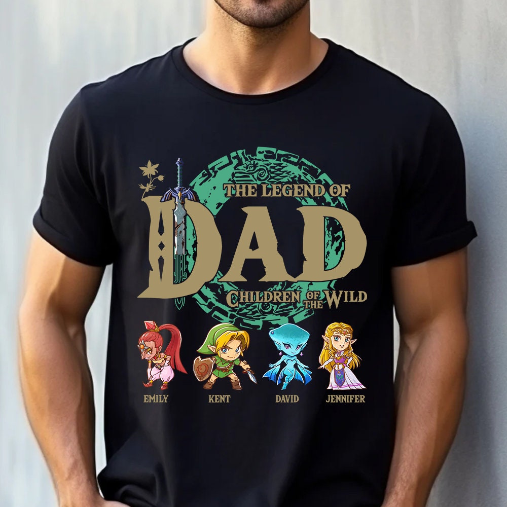 Custom Legend Dad Shirt, Personalized The Legend Of Dad Shirt, Breath Of The Wild