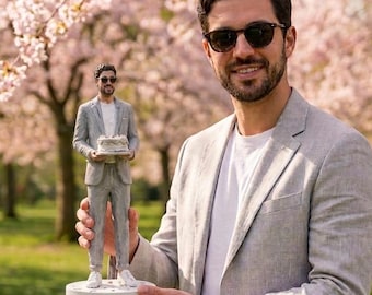 Figura 3D personalizada a partir de una foto, mini estatua personalizada, decoración de escritorio