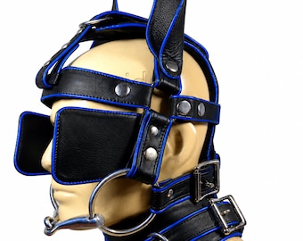Leather Pony Play Hood