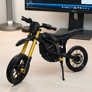 Mini Sur-Ron Ultra Bee Electric Dirt Toy Bike High Detail fernschaltbare 3D-Skala 3D-Modell Sport Federung Motorrad .STL-Datei Digitaler Download