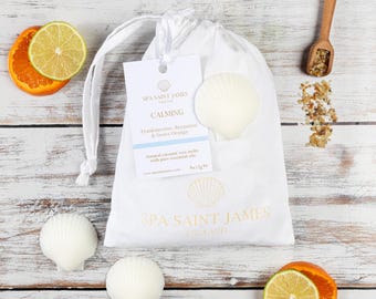 Calming Wax Melts, Natural Coconut Wax, Frankincense, Italian Bergamot, Sweet Orange 100% Pure Essential Oils