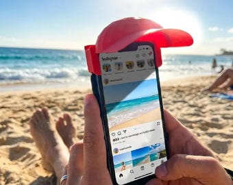 visière de protection solaire pour téléphone portable