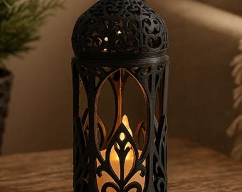 Arabic Style Lantern, 3D Printed LED Candle Holder
