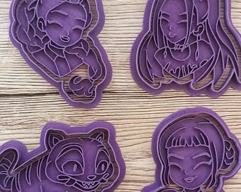 Emporte-pièces Kpop Demon Hunters - Tampons pour fondant et biscuits Huntrix (dessin animé/anime)
