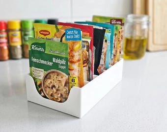 3D Printed Spice Packet Organizer | Kitchen Drawer & Countertop Storage | Knorr/Maggi Packet Holder