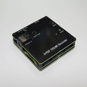 Hi-Res S/PDIF TOSLINK Recorder, 24-bit WAV to microSD, Plate-Protected Unit image 1