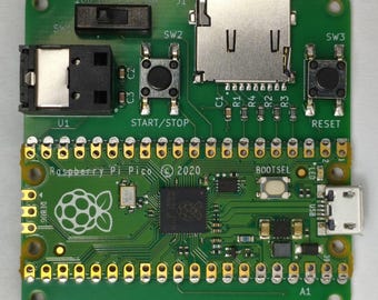 S/PDIF Toslink Optical Audio Recorder, Hi-Res WAV Recording to microSD, Raspberry Pi Pico Based, Assembled PCB